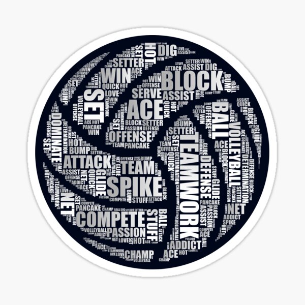 Item preview, Volleyball Word Cloud designed and sold by groovezero.