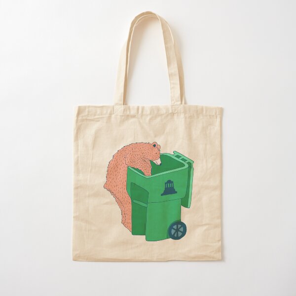 Bear Trash Cotton Tote Bag