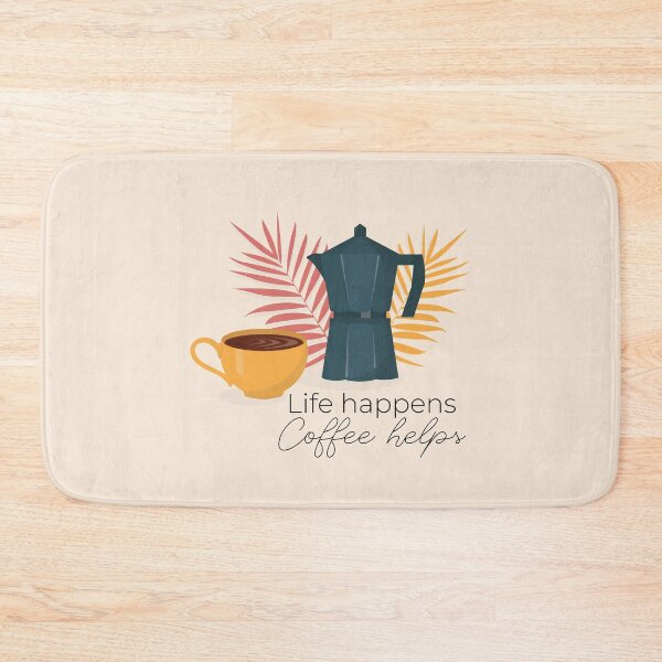 Item preview, Coffee illustration with quote. designed and sold by Happy-Donut.