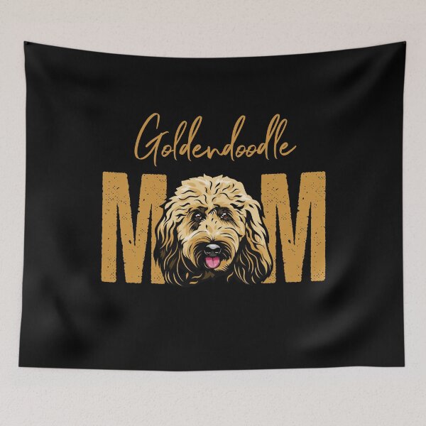 Item preview, Goldendoodle Mom, Dog Mom Shirt, Gift idea for Goldendoodle owner, Slim Fit T-Shirt designed and sold by ayotees.