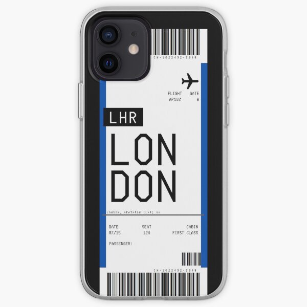 Pase de abordar de Londres Funda blanda para iPhone