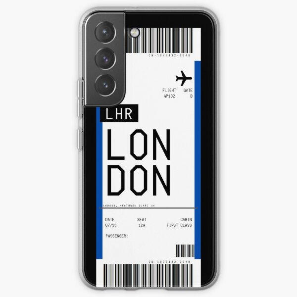 London Boarding Pass Samsung Galaxy Soft Case