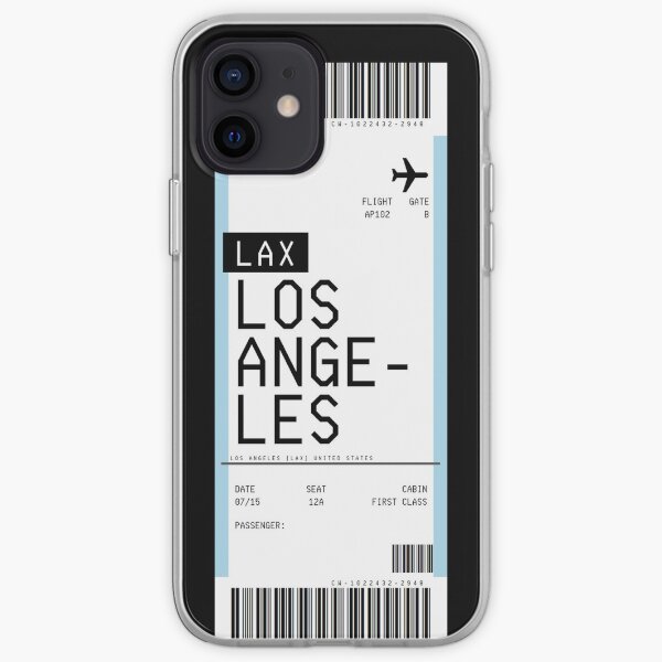 Pase de embarque de los Ángeles Funda blanda para iPhone