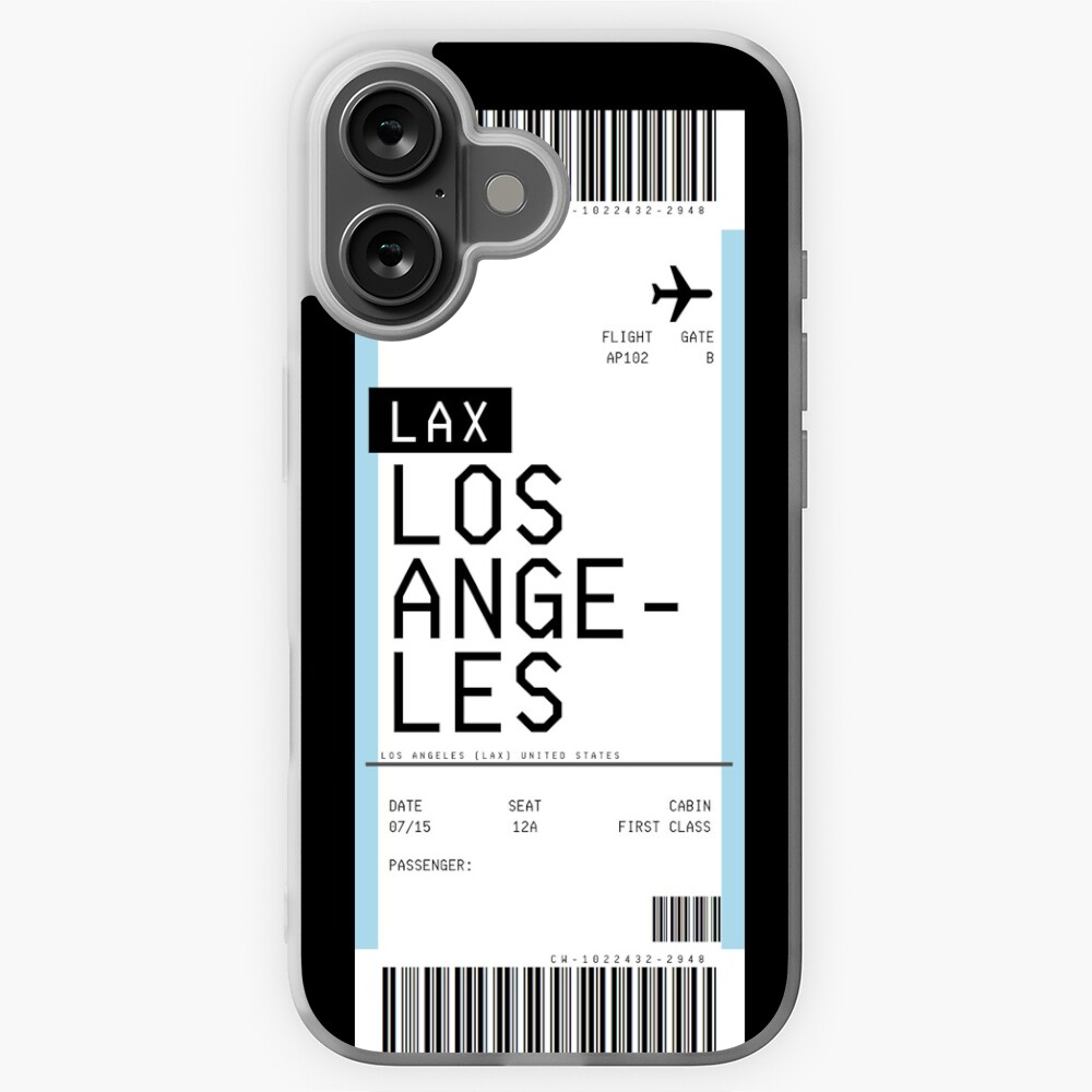 Los Angeles Boarding Pass Sticker