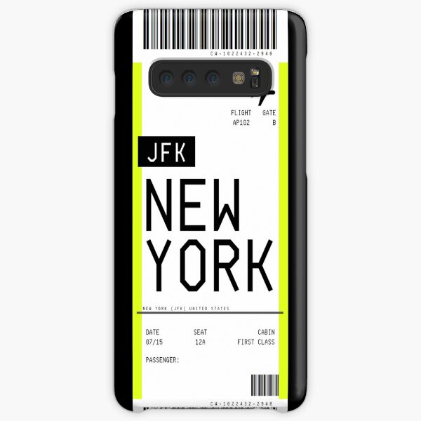 New York Boarding Pass Samsung Galaxy Snap Case