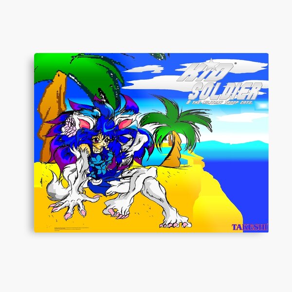 Kid Soldier-Torihima Tropical Gallery 2 Metal Print
