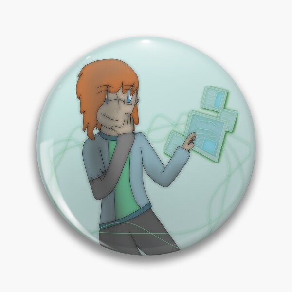Zach - Stickers and buttons Pin