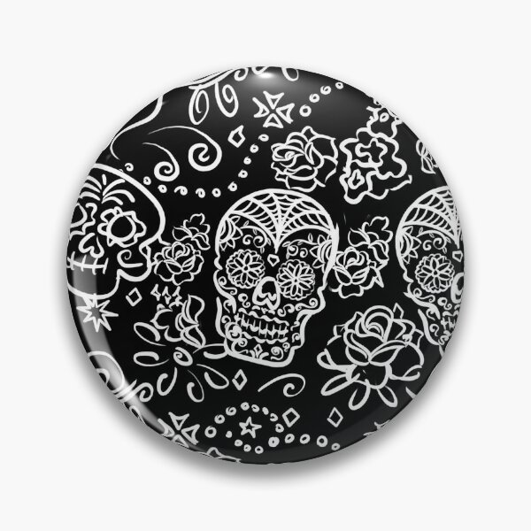 Item preview,  Día de muertos Day of the dead pattern designed and sold by Designwebjae.