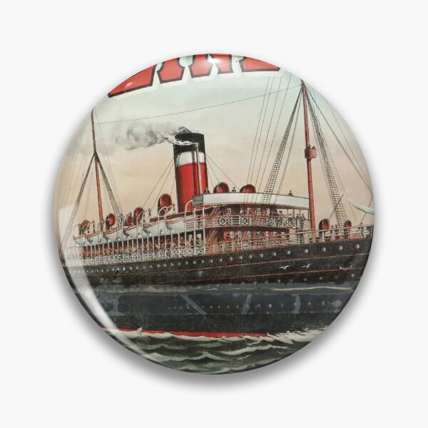 Item preview, Allan Line vintage travel poster designed and sold by stickart-marek.