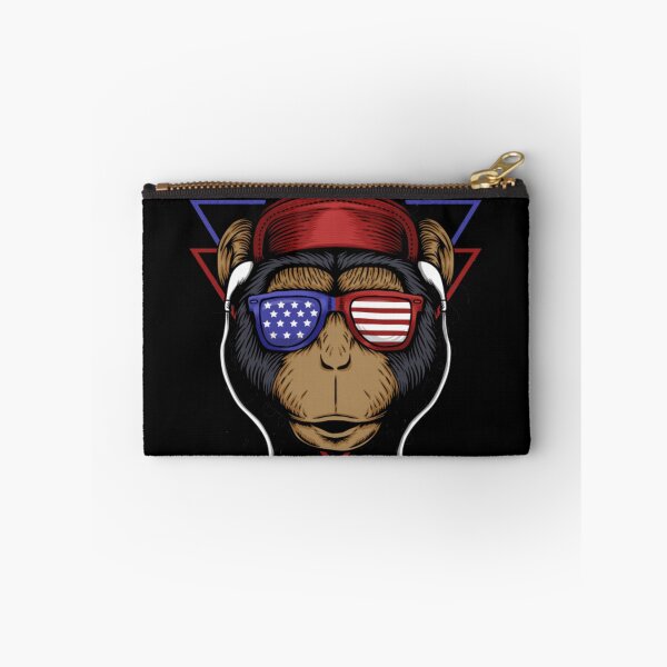 Item preview, Monkey face usa flag t-shirt T-Shirt designed and sold by kedesign1.
