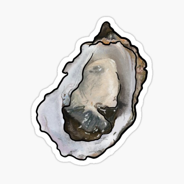 Item preview, Oysters and pearls in Charcoal designed and sold by Joan and Rose.