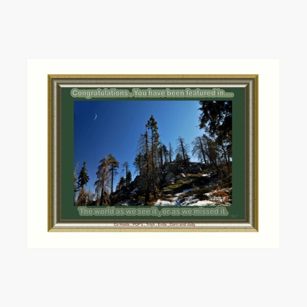 High Country roads banner Art Print
