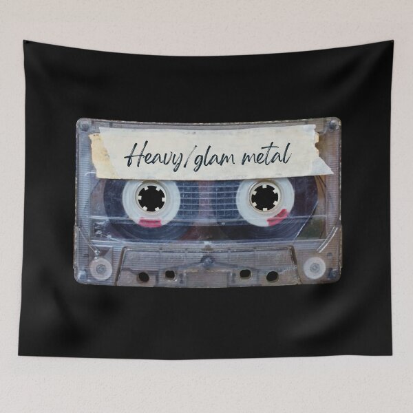 Item preview, Best of Heavy glam metal Music Songs Style Cassette Old School designed and sold by Thestarrysky.