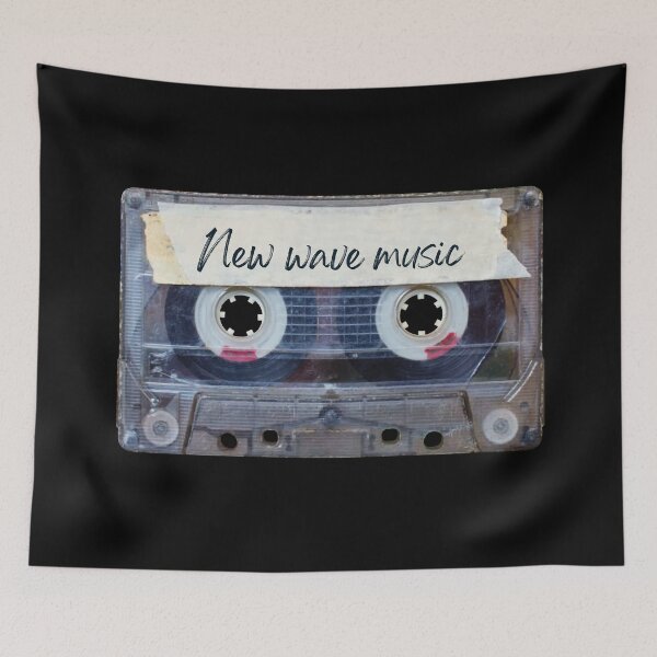 Item preview, Best of New Wave Music Songs Style Cassette Old School designed and sold by Thestarrysky.