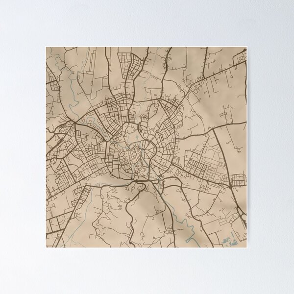 Item preview, Vicenza Sepia Map designed and sold by CPTVDesign.