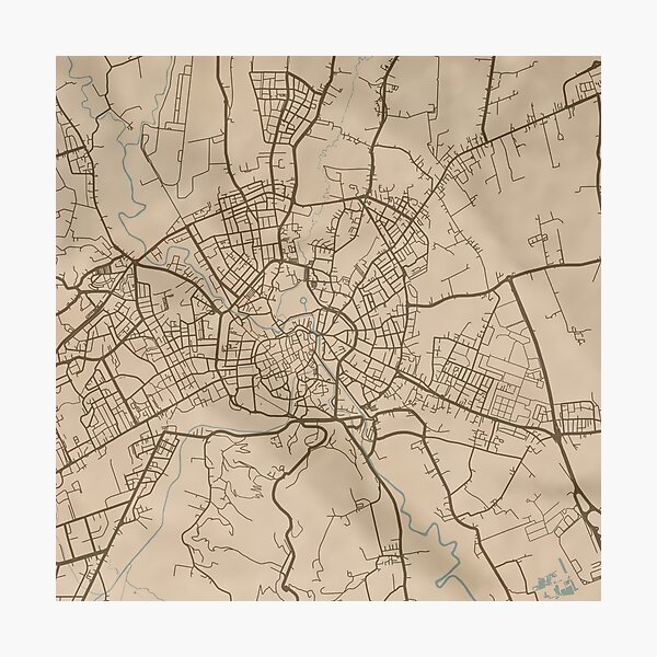 Item preview, Mapa de Vicenza Sepia designed and sold by CPTVDesign.