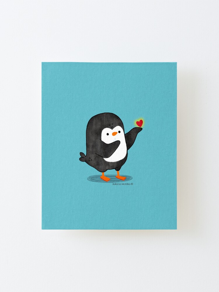 Alternate view of Spreading Love Penguin Mounted Print