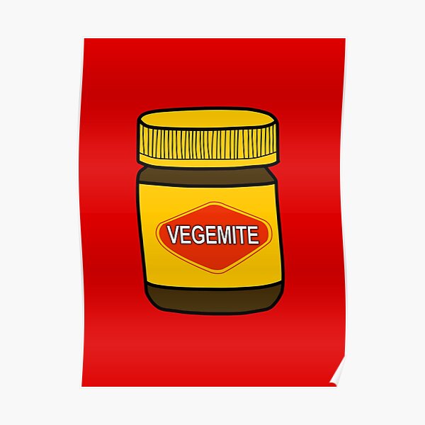 Vegemite Illustration Poster