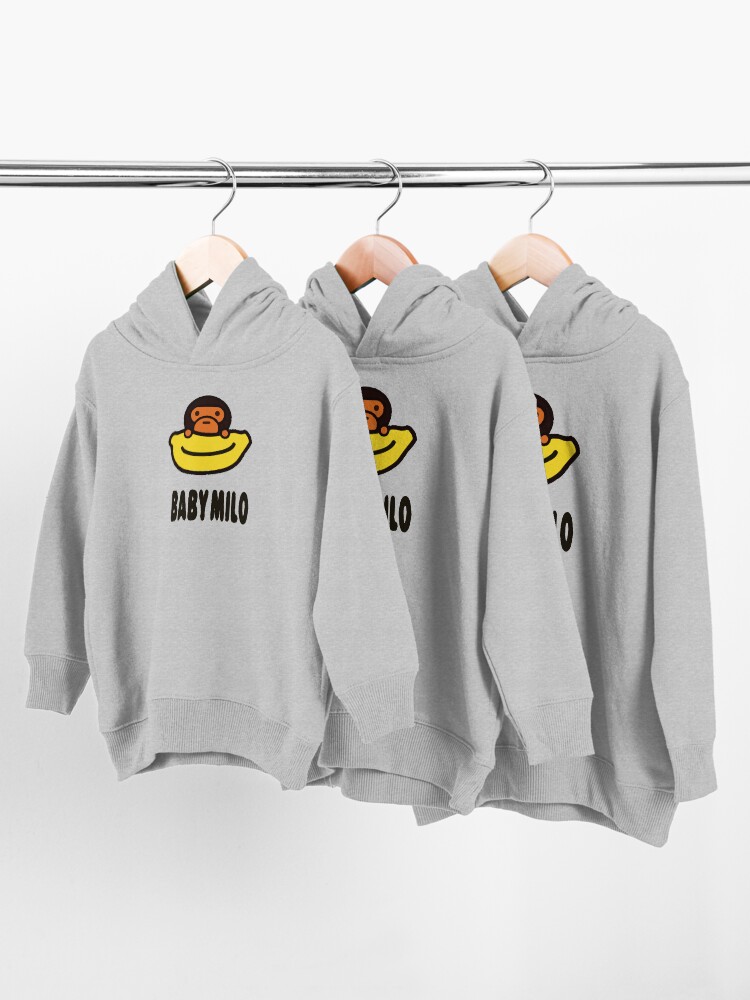 Alternate view of Baby Milo Cute Sticker Toddler Pullover Hoodie