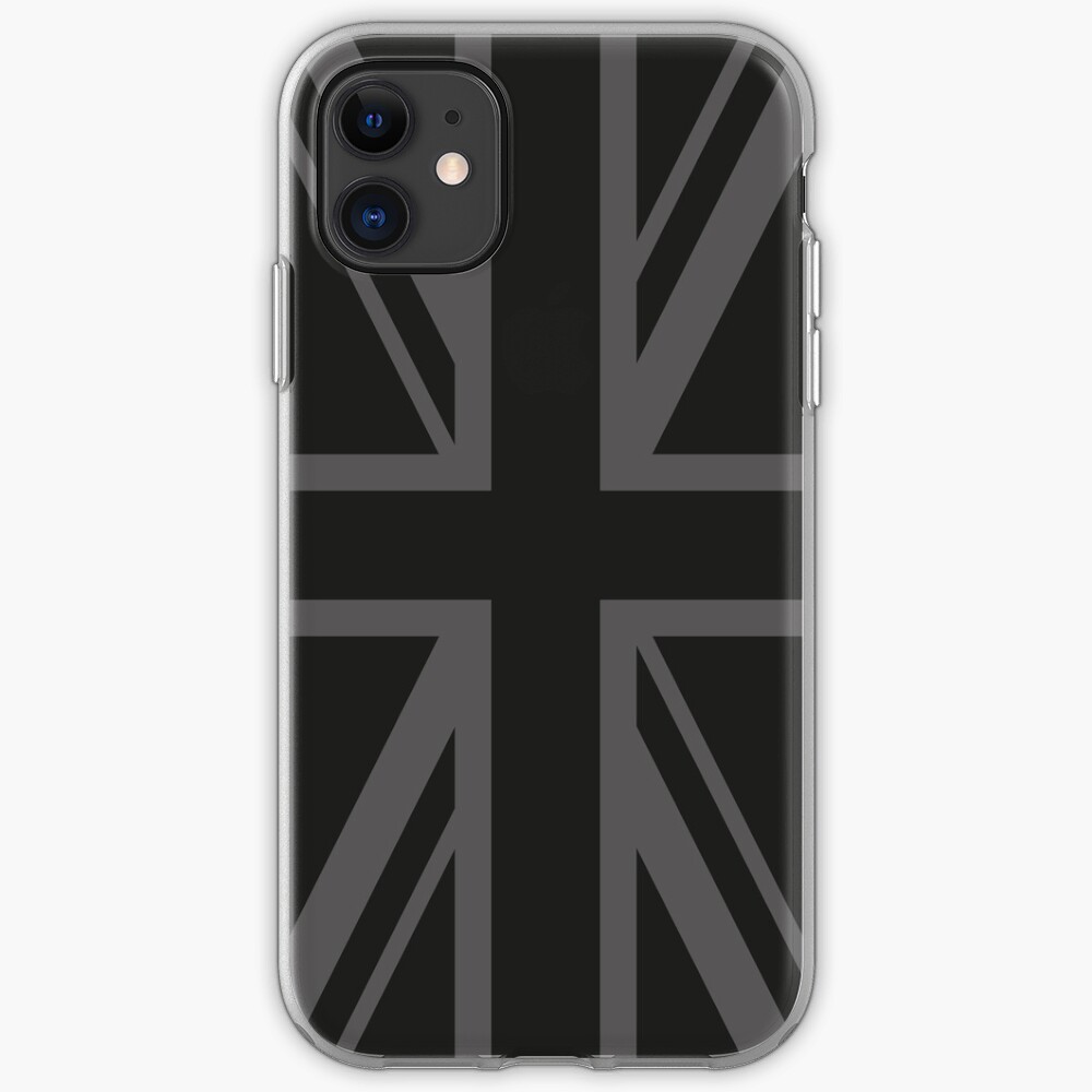 "Union Jack Black" iPhone Case & Cover by designjobber Redbubble