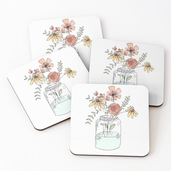 Item preview, Mason Jar of Flowers designed and sold by Annika Larson.