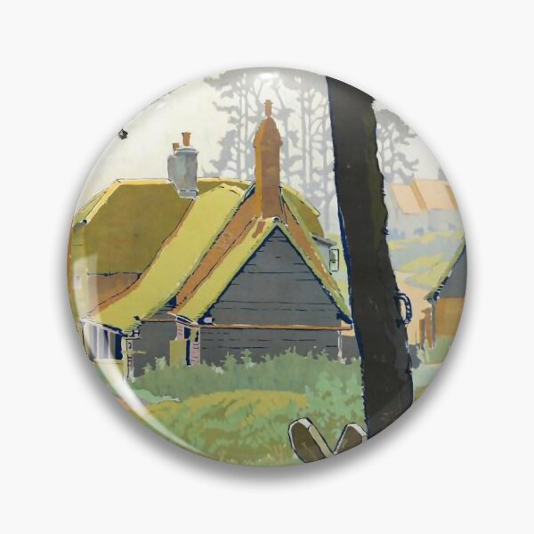 Item preview, Little Hampden vintage travel poster designed and sold by stickart-marek.