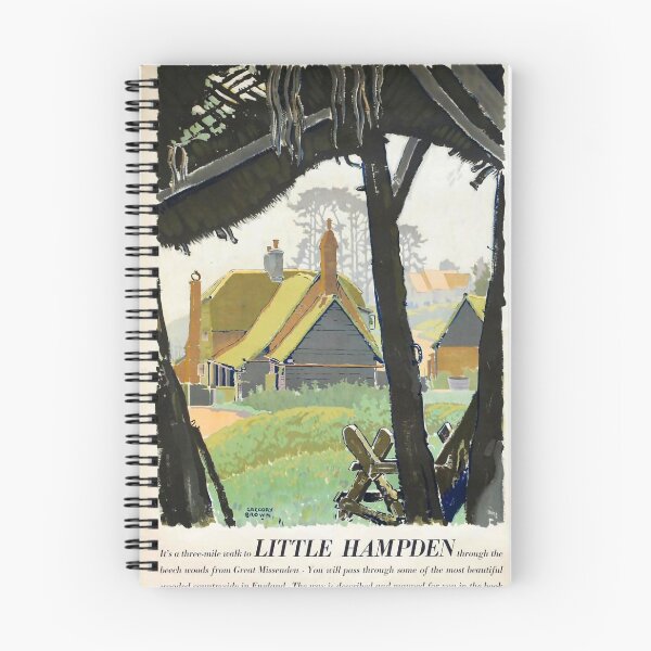 Item preview, Little Hampden vintage travel poster designed and sold by stickart-marek.