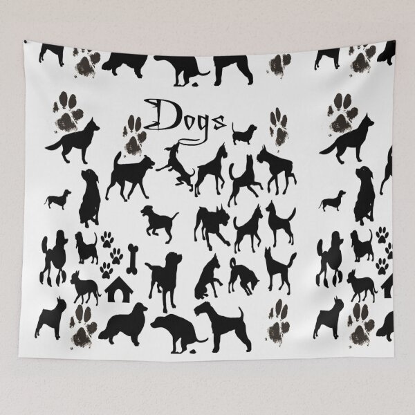 Item preview, dogs designed and sold by BellsPainting.