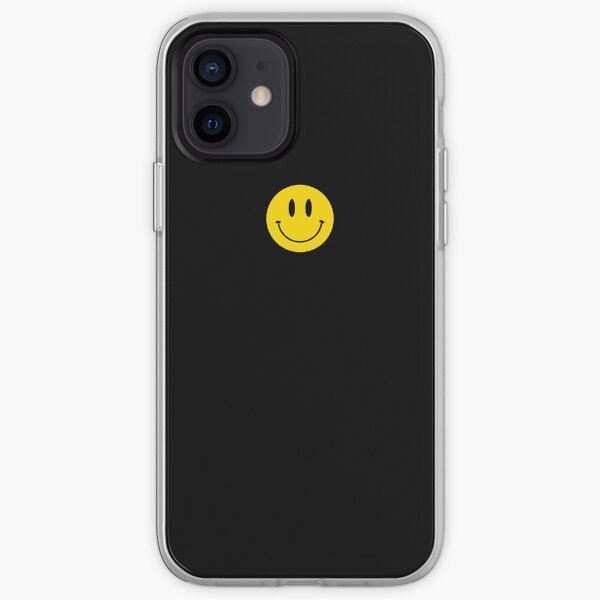 Small | Happy Face | Black | Smiley | iPhone Soft Case