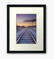 Train Tracks and Color Framed Print