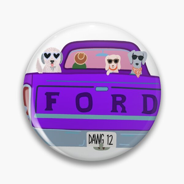 Item preview, Dogs in a pick up truck sticker designed and sold by Megan  Sengelmann.