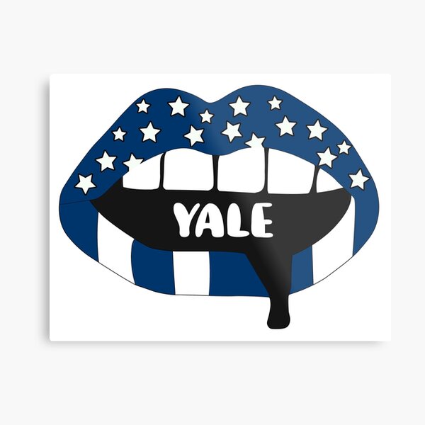 Yale Lips Metal Print