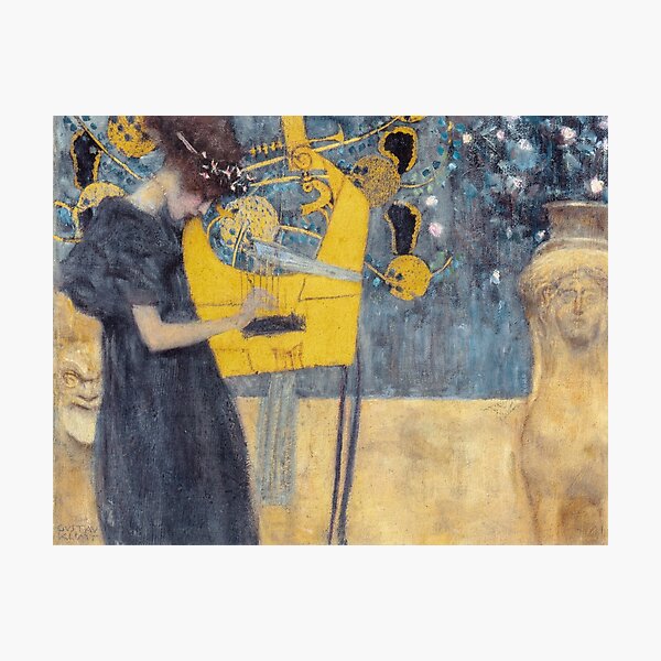 Gustav Klimt - Música Lámina fotográfica