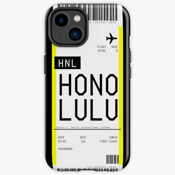 Bordkarte von Honolulu iPhone Robuste Hülle