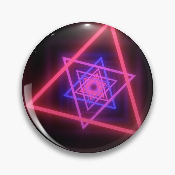 Item preview, Fly through Ultraviolet Glowing Neon Triangle Black Light Tunnel designed and sold by IncrediVFX.