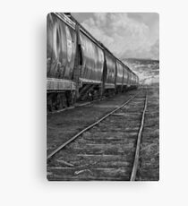 Next Tracks In Black and White Canvas Print