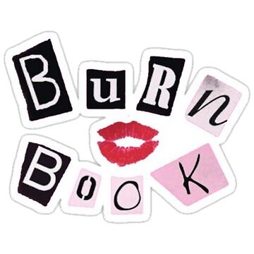 Budget Book SVG - Burn Book Mean / Girls Inspired Cricut Ready Machine  Cutting Lips Kiss Movie Cinema Jpeg PNG