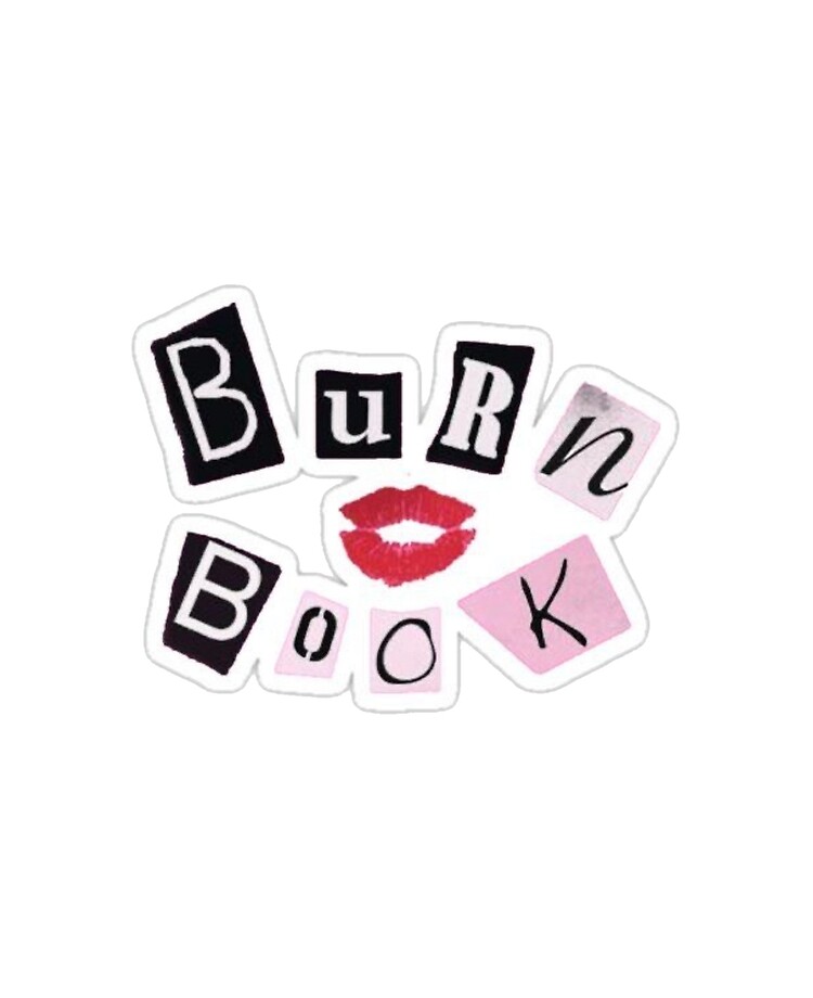 The Burn Book Sticker for Sale by DesignsByAmyV