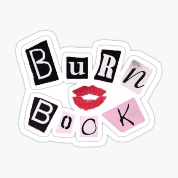 Mean Girls Sticker Set | Burn Book Sticker | On Wednesdays We Wear Pink  Sticker | That’s So Fetch Sticker | I’d rather be me sticker