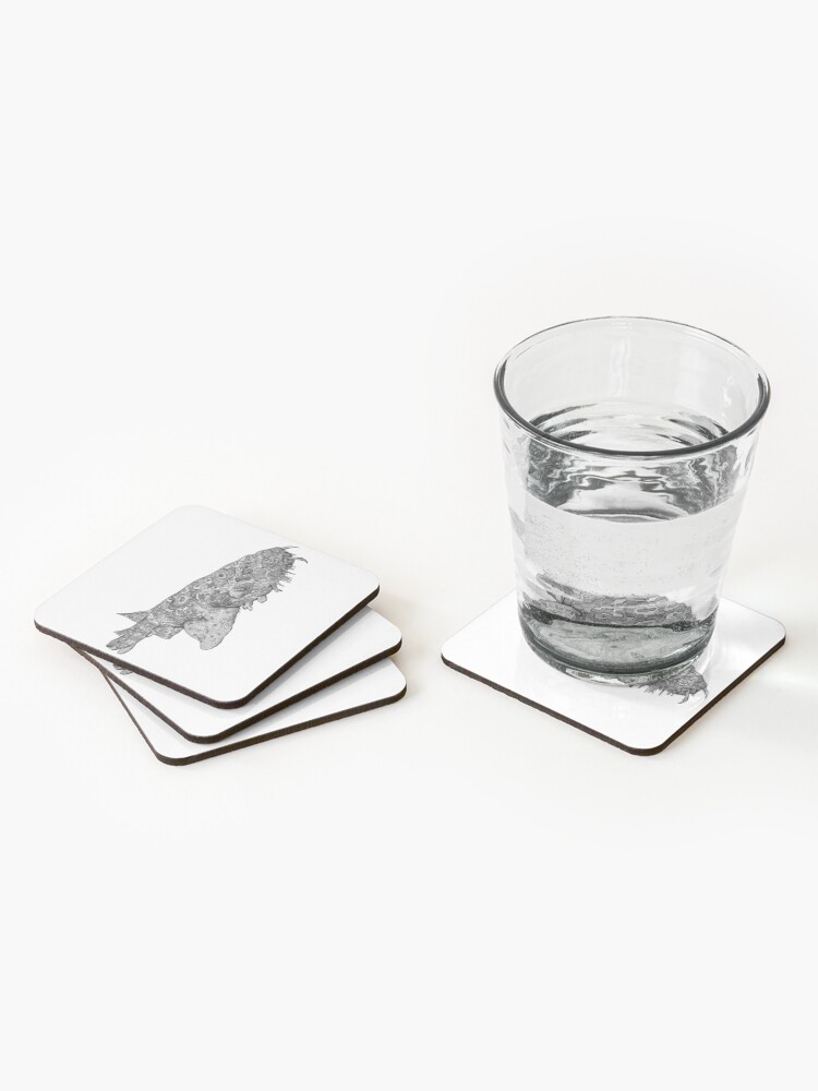 Alternate view of Penelope the Wobbygong Shark Coasters (Set of 4)