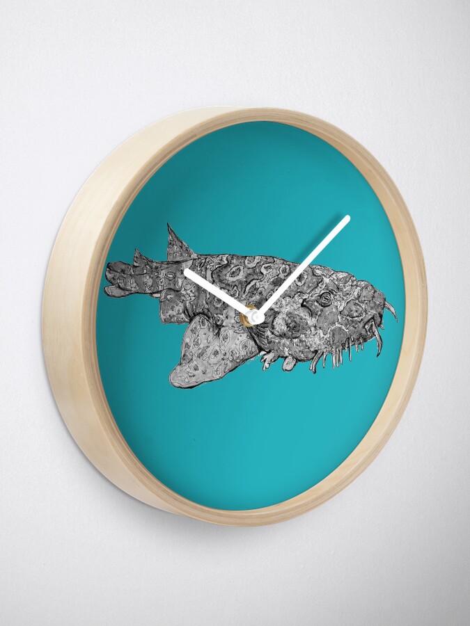 Alternate view of Penelope the Wobbygong Shark Clock