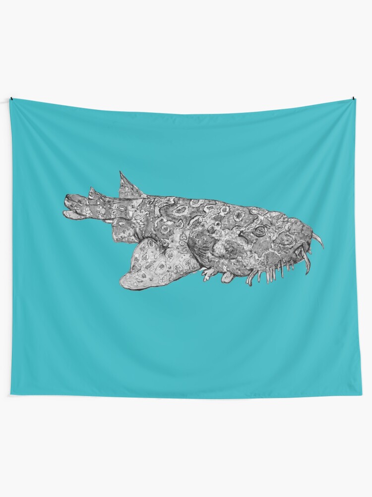 Alternate view of Penelope the Wobbygong Shark Tapestry