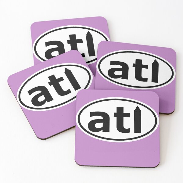 Item preview, ATL Atlanta Oval Euro Car Sticker  designed and sold by Wamlanta.
