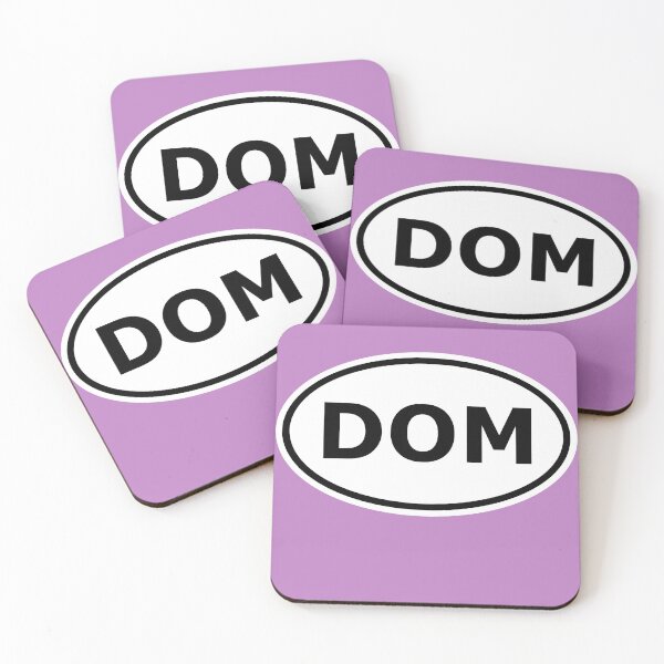 Item preview, DOM, Dominatrix, Oval Euro Car Sticker  designed and sold by Wamlanta.