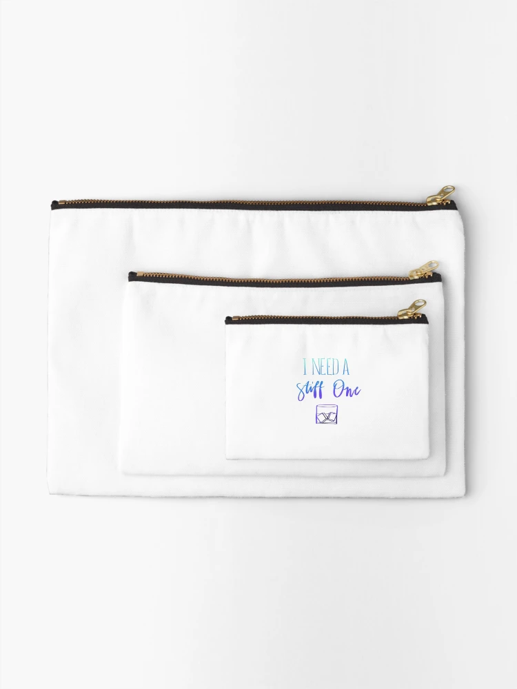 Thumbnail 2 of 4, Zipper Pouch, Need a Stiff One designed and sold by Rae-Rabbs.