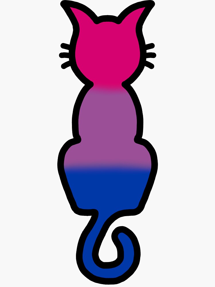 Bi Pride Cat Sticker For Sale By Inclusivedesign Redbubble 8168