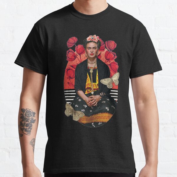 Pop Art Frida Kahlo Camisas Regalo para Hombres Mujeres Chica Camiseta clásica