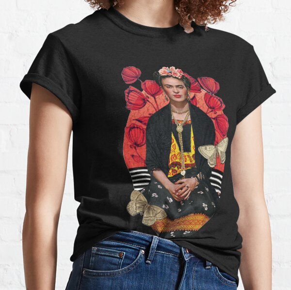 Pop Art Frida Kahlo Shirts Gift For Men Women Girl Classic T-Shirt
