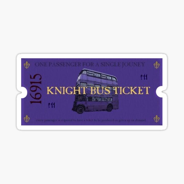 Billet de bus Knight Sticker