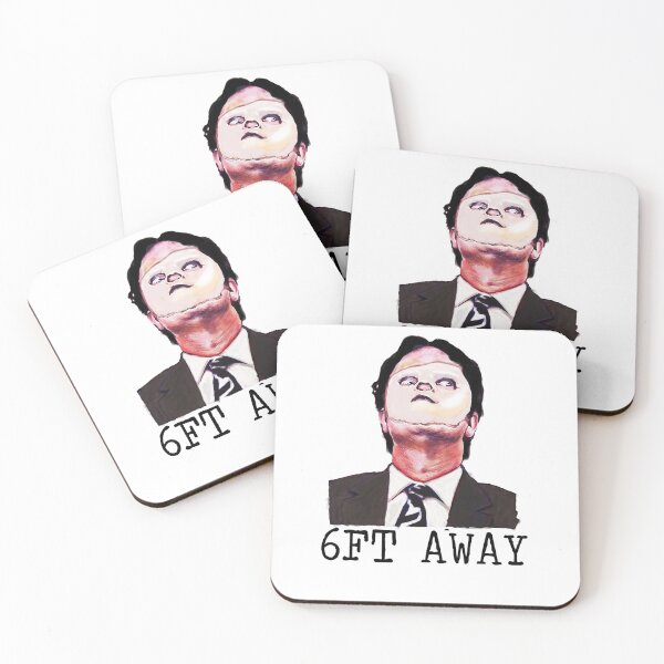 Item preview, dwight 6ft feet social distancing designed and sold by OwlFilter.